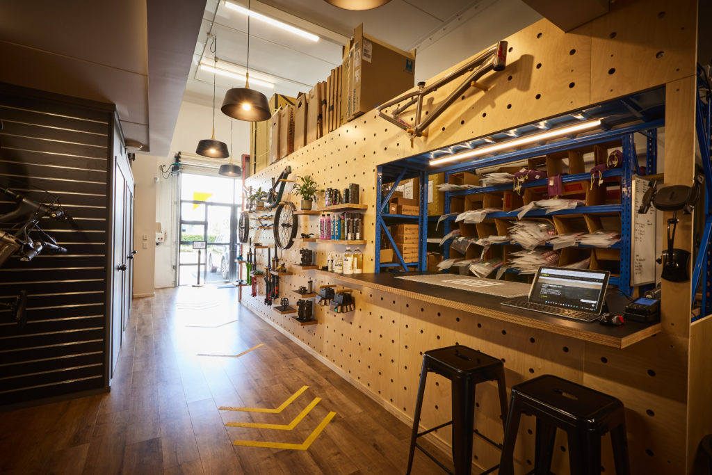 bike shop interior